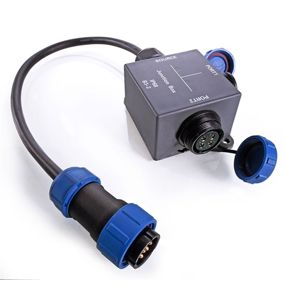 Light Impressions Kapego rozbočovač Weipu 2 výstup 4-pólový Kabelsystem 57 mm 730301